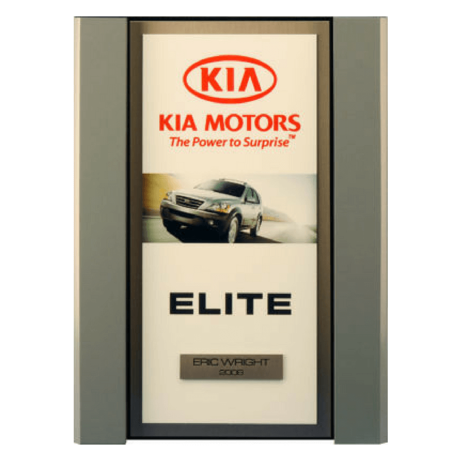 Kia Elite Sales Award Plaque