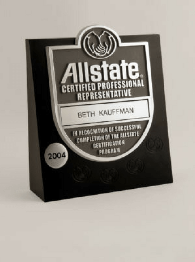 Allstate Certified Professional Representative Award