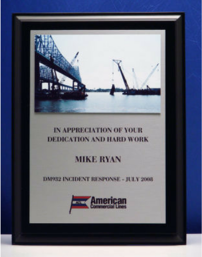 American Commercial Lines Safety Award Plaque