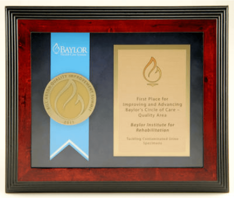 Baylor Health Circle of Quality Plaque