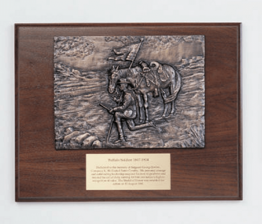 Buffalo Soldier Commemorative Bronze Plaque