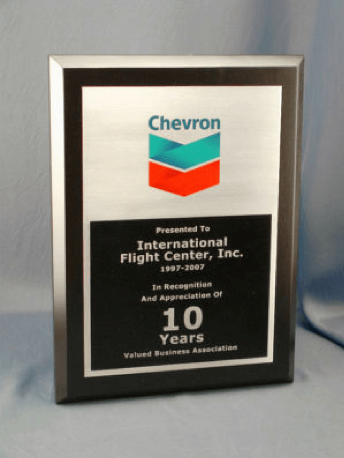 Chevron Years of Service Plaque