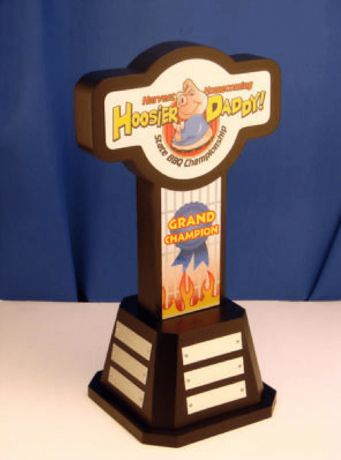 Hoosier Daddy State BBQ Competition Trophy