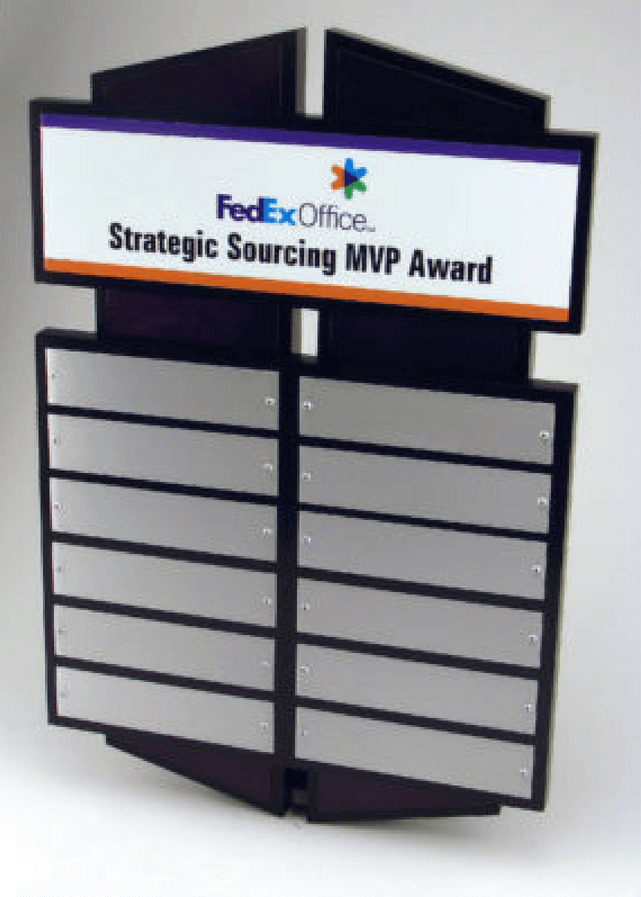 FedEx Office Strategic Sourcing MVP Plaque