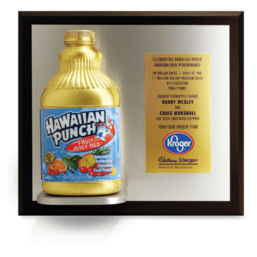 Hawaiian Punch Sales Achievement Plaque