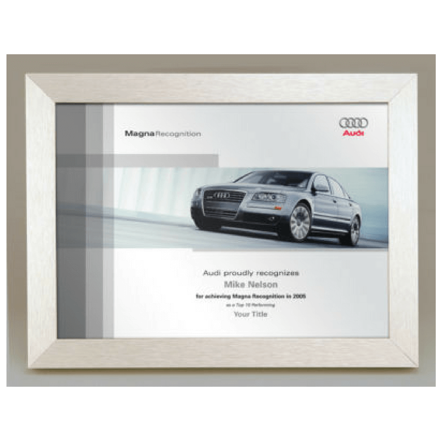 Audi Magna Recognition Sales Award Plaque