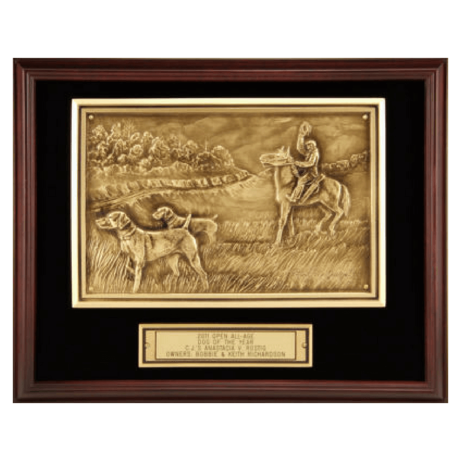 Field Trial Dog of The Year Plaque