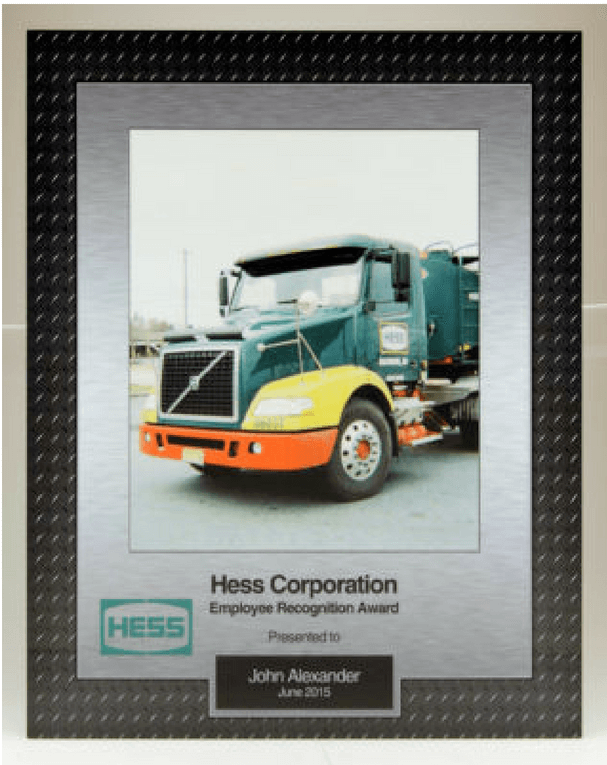Hess Employee Recognition Plaque