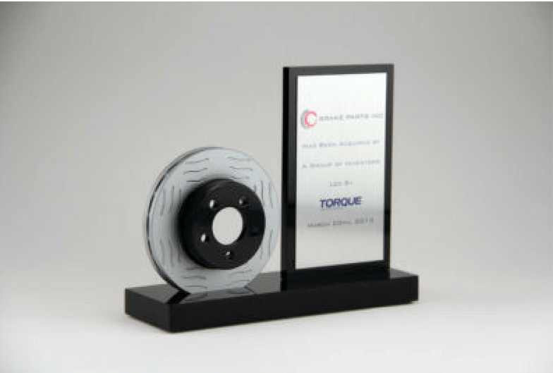 Torque Brake Parts Distributor Certification Award