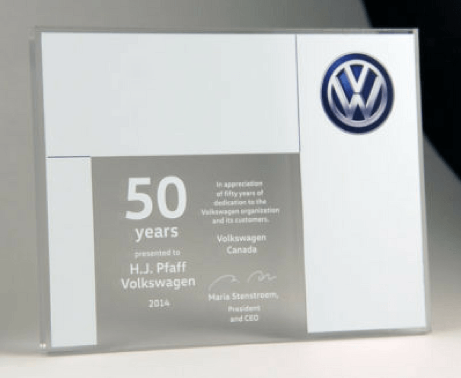 Volkswagen Dealer Anniversary Award