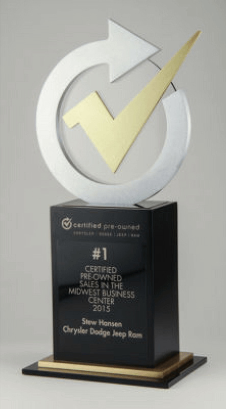 Chrysler Certified Pre-Owned Sales Award