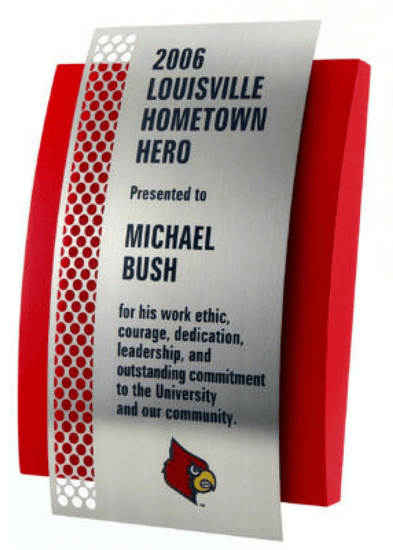 University of Louisville Hometown Hero Plaque
