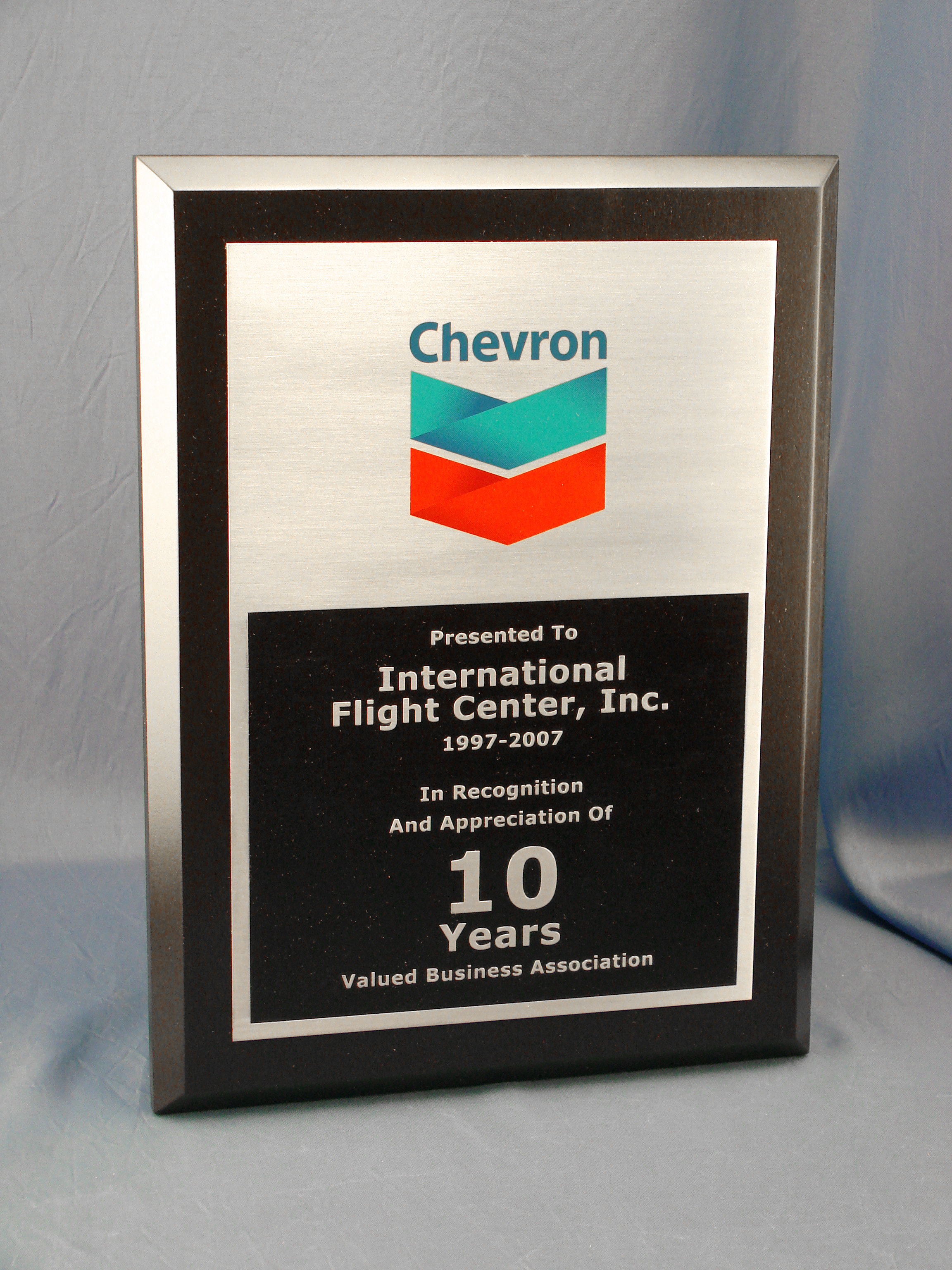 Chevron Years of Service Plaque | Bruce Fox | Custom Plaques